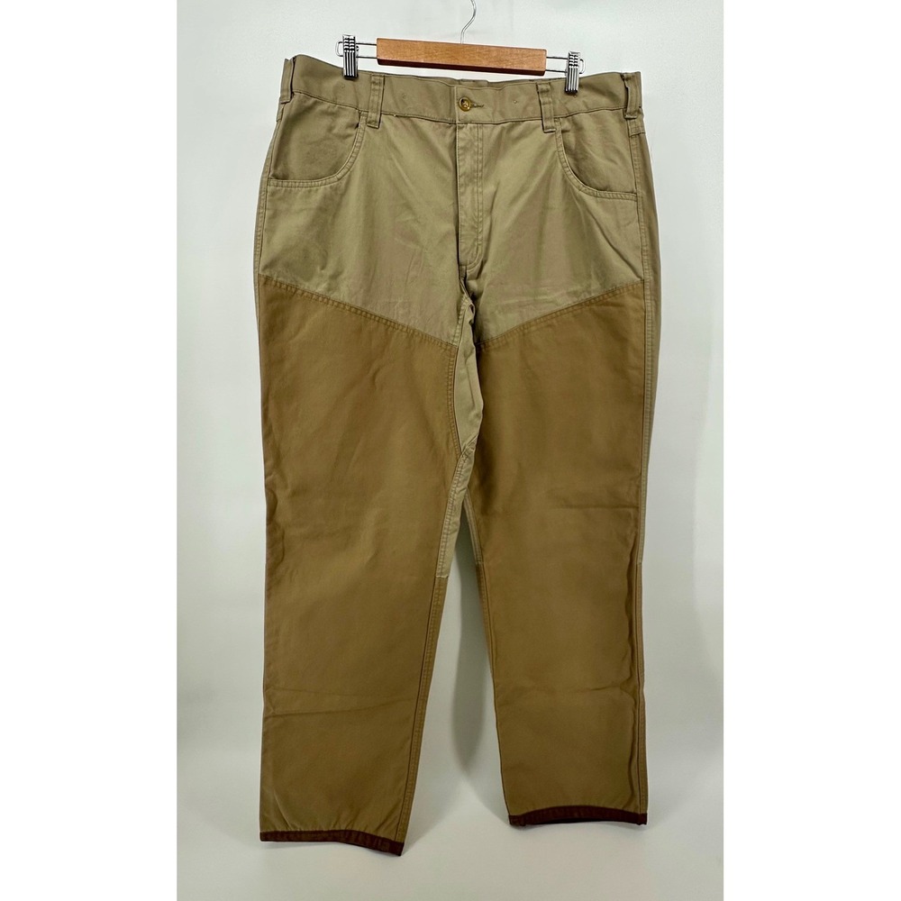 Orvis Mens Briar Pants Khaki Reinforced Cotton Canvas Hunting 38 Outdoors - Picture 2 of 16